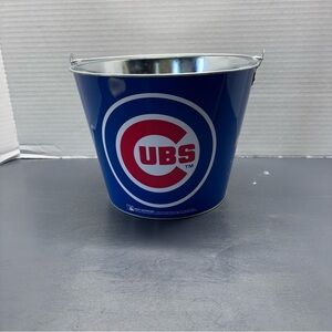 Chicago Cubs Budweiser Metal Hype Beer Bucket With Handle